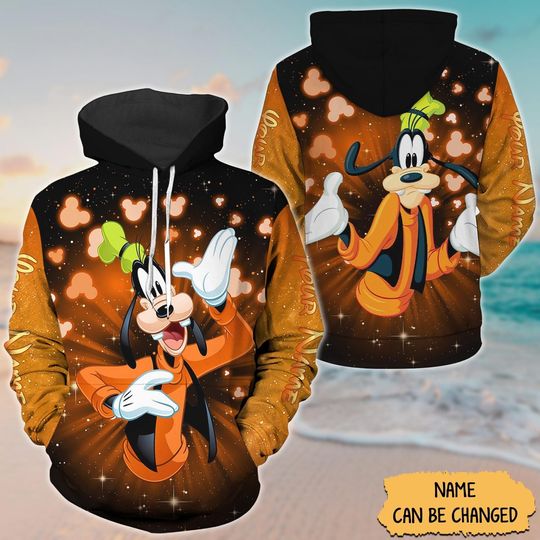 Custom Goofy Dog 3D Hoodie, Disney Mouse 3D Hoodie, Goofy 3D Hoodie, Movie Cartoon 3D Hoodie, Disney World 3D Hoodie