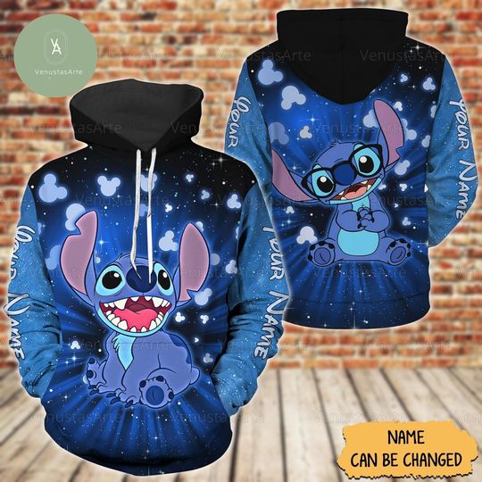 Discover Halloween Stitch 3D Hoodie, Personalized Stitch 3D Hoodie, Lilo And Stitch 3D Hoodie, Stitch 3D Hoodie