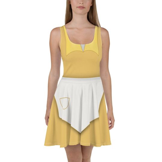 The Tiana Yellow Skater Dress