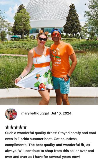 Orange You Happy You Bought This: Women's Vibrant Skater Dress