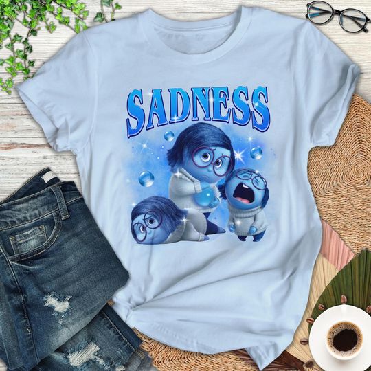 Disney Sadness Inside Out T-Shirt, Inside Out Emotion Character T-Shirt, Inside Out 2 Movie T-Shirt