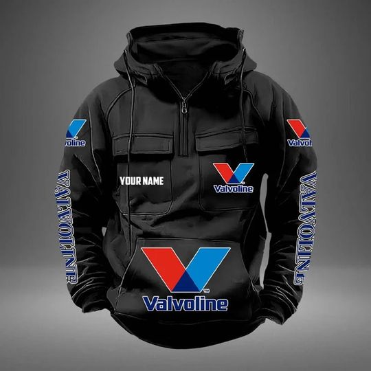 Custom Name VALVOLINE Cargo Hoodie