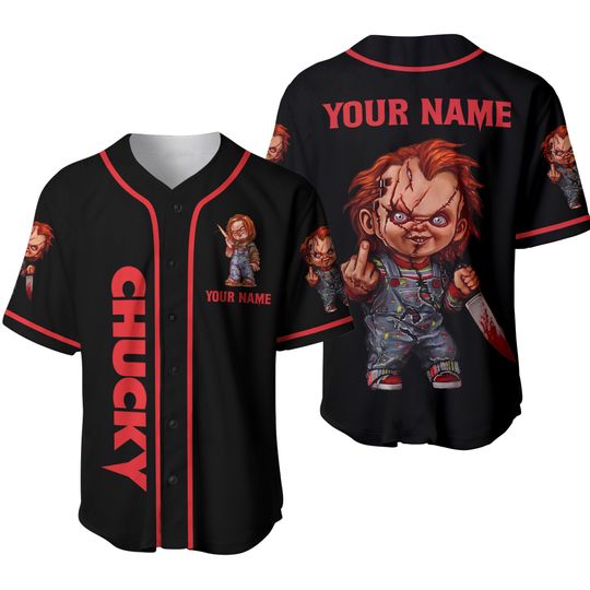Chucky Baseball Jersey, Chucky Shirt, Chucky Baseball Shirt, Horror Shirt
