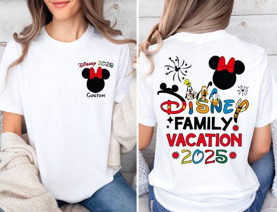 Disney Family Trip 2025 Shirt, Disney Shirt, Family Shirt, Disney Trip 2025 Shirt, Disney Vacation Shirt,Mickey Friend Magical Kingdom 2025
