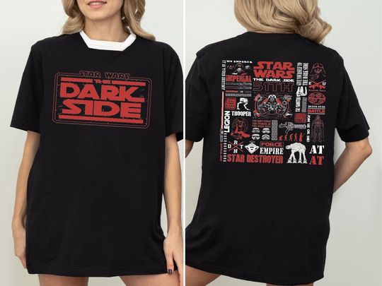 Star Wars The Dark Side Shirt, Star Destroyer Shirt, Force Empire Shirt, Darth Vader Shirt, Dark Jedi T-Shirt, At The Edge Of The World Tee