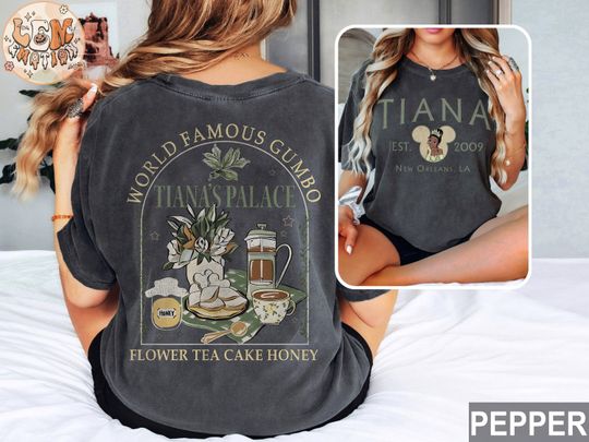 Retro Disney Tiana 2 Sided Shirt, Princess Tiana Shirt, Tiana The Frog Shirt, Princess and The Frog, Tiana Est 2010,Princess Squad Girl Gift