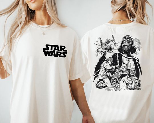 Disney Star Wars Shirt, Darth Vader Shirt, R2D2 & C3PO Shirt, Princess Leia T-shirt, Disneyland Family Vacation Tee, Stormtrooper Tee
