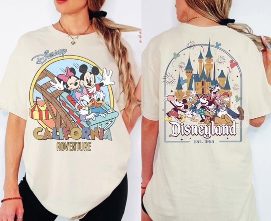 Mickey & Friends Adventure Shirt, Disneyland California Shirt, Disneyworld Castle Family Matching Shirt, Disneyland Trip 2025 Shirt