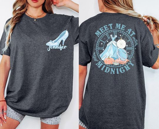 Disney Cinde Meet Me At Midnight Shirt, Princess Cinde T-shirt, Disney Princess Tee, Disney Holiday Family Trip 2025 Shirt