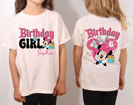 Personalized Minnie Birthday Shirt, Minnie Birthday Squad Shirt, Birthday Girl Shirt, Birthday Boy Shirt, Custom Magic Kingdom Birthday Gift
