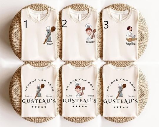 Custom Little Chef Remy Shirt, Disney Ratatouille Paris France Shirt, Pixar Ratatouille Tee, Remy Gusteau's Tee, Disney Cute Mouse Tee