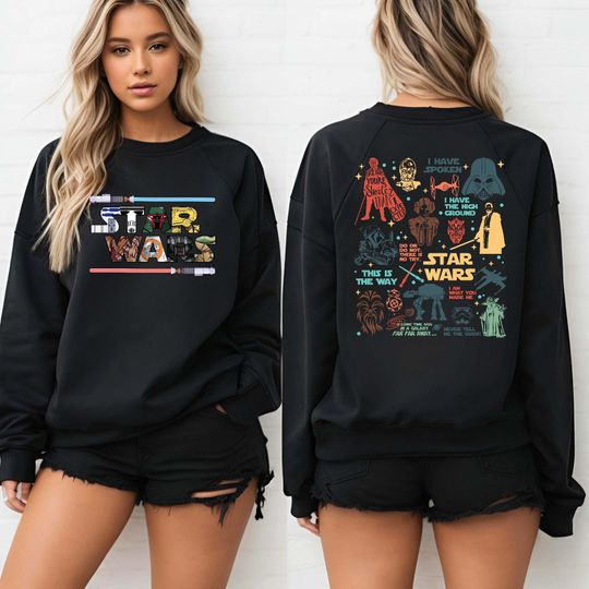 Retro Star Wars Shirt, Disney Star Wars Sweatshirt, Star Wars Characters Shirt, Galaxy's Edge shirt