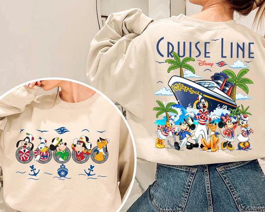 2-sided Disney Cruise Line Mickey and Friends shirt, Disney Wish Fantasy Magic Wonder 2025, Disney Wish Fantasy Magic Wonder 2025