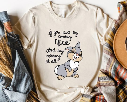 Disney Bambi Characters Cute Thumper Retro T-shirt, Disney Magic Kingdom Trip Unisex T-shirt
