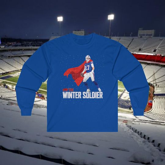 Josh Allen Winter Soldier Shirt, Buffalo Bills Long Sleeve Tee,  Bills Mafia Fan Gear, Game Day Apparel, Buffalo Fan Gift