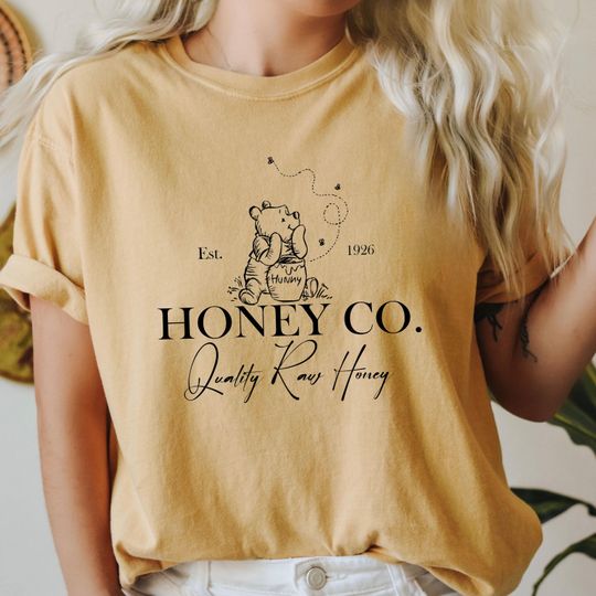Honey Co. Est. 1926 T-Shirt, Winnie The Pooh T-Shirt, The Pooh And Friends T-Shirt, Disney Pooh T-Shirt