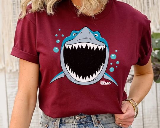 Disney PIXAR Finding Nemo Bruce Shark T-Shirt, Dory Crush Marlin T-Shirt, WDW Magic Kingdom Disneyland Family T-Shirt