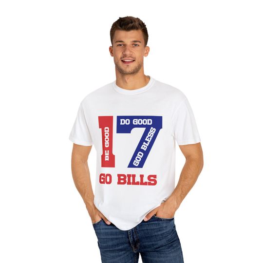 Josh Allen MVP - Unisex Garment-Dyed T-Shirt, Be Good, Do Good, God Bless & Go Bills