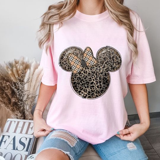 Discover Leopard Minnie T-Shirt, Disney Family T-Shirt, Minnie Leopard T-Shirt, Minnie T-Shirt