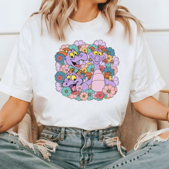 Figment Flower T-Shirt, Figment T-Shirt, Purple Dragon T-Shirt, Flower And Garden Festival T-Shirt