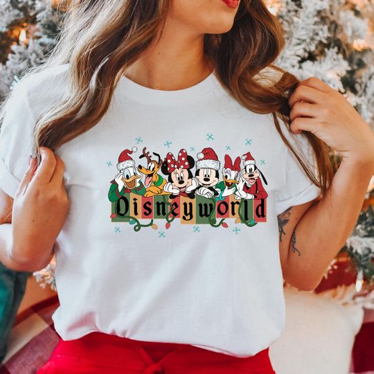 Mickey And Friends Disney World T-Shirt, Disney Xmas T-Shirt, Disney World Christmas T-Shirt, Mickey And Co Christmas T-Shirt
