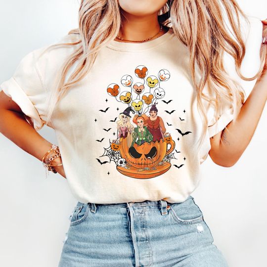 Evil Queen Halloween T-Shirt, Pumpkin Cup T-Shirt, Mickey Balloon T-Shirt, Maleficent Halloween T-Shirt
