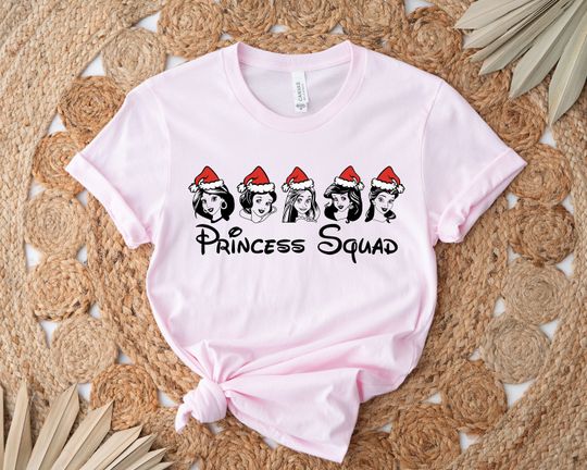 Disney Princess Christmas Squad T-Shirt, Disney Christmas Princess T-Shirt, Team Princess Custom T-Shirt