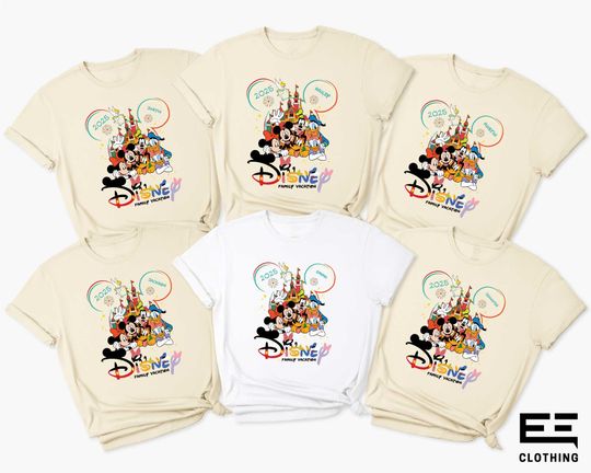 Custom Disney Family Vacation T-Shirt, Disney Family Trip T-Shirt, Disney 2025 T-Shirt, Custom Disneyland Trip T-Shirt