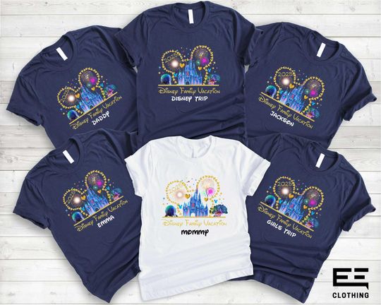 Custom Disney Family Vacation 2025 T-Shirt, Custom Disneyland T-Shirt, Magic Kingdom T-Shirt, Disneyworld T-Shirt