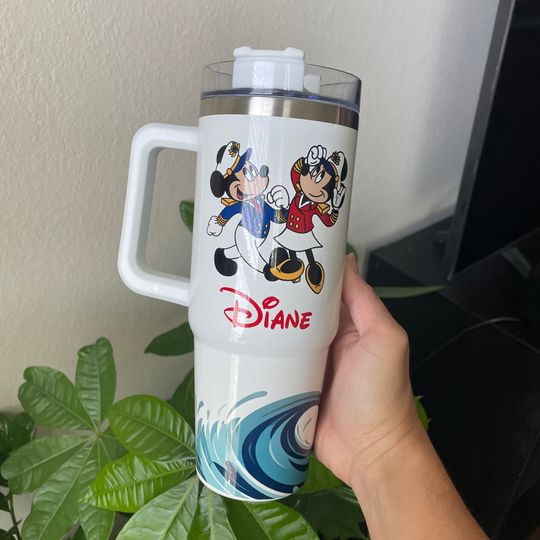 Disney Cruise Tumbler, Cruise Cup , Cruise Tumbler with Handle, Custom Cup
