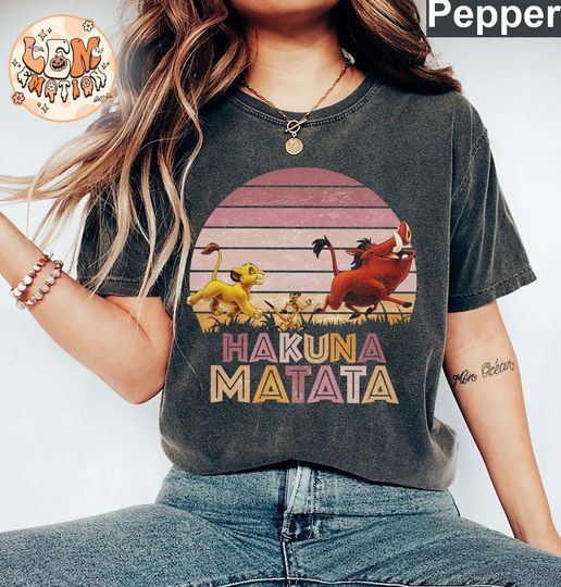 Retro Hakuna Matata Shirt, Animal Kingdom Shirt, Lion King Shirt , Disney Animal Shirt, Disney Family Vacation Shirt, Disney Safari Shirt