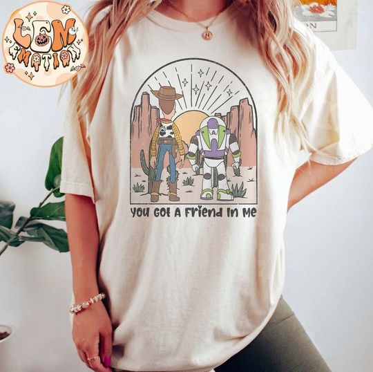 Retro You've Got A Friend In Me Shirt, Vintage Toy Story Shirt, Woody And Buzz Lightyear Shirt, Disneyland Trip Shirt, Toy Story Kid Shirt
