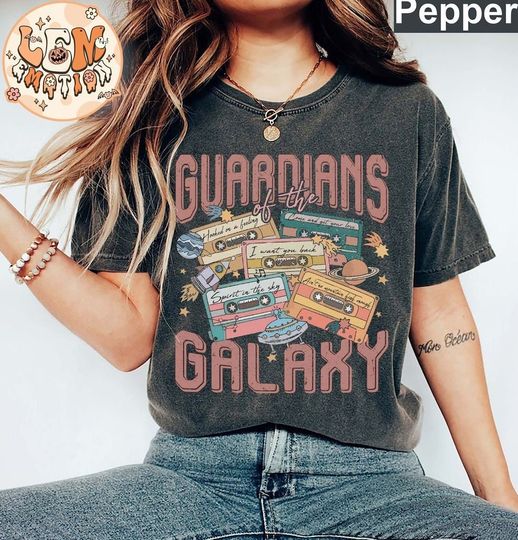 Retro Guardians of the Galaxy Comfort Color Shirt, Vintage Avengers Team Shirt , Star Lord Tee, Superhero UFO Shirt, Disney Family Trip 2024