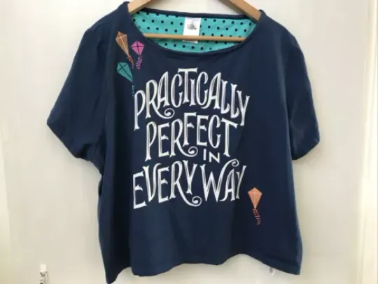 Disney Women’s   Crop Top Mary Poppins Practically Perfect In Every Way