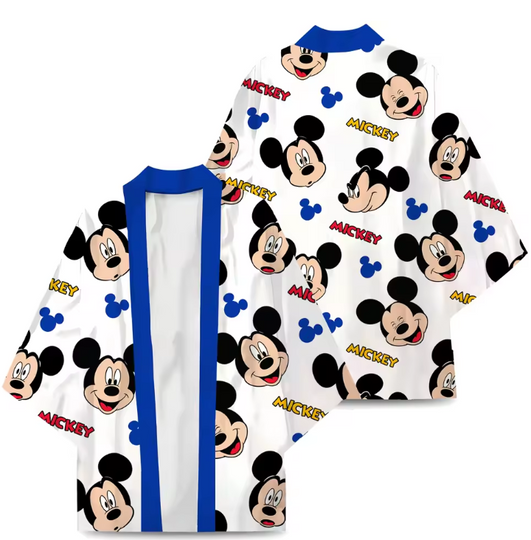 Mickey Chiffon Kimono | Disney Shirt | Cartoon Kimono