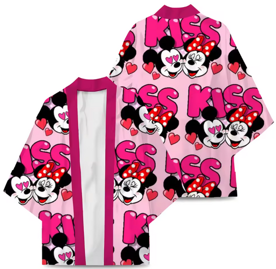 Mickey Chiffon Kimono | Disney Shirt | Cartoon Kimono