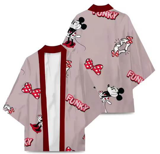 Discover Mickey Chiffon Kimono | Disney Shirt | Cartoon Kimono