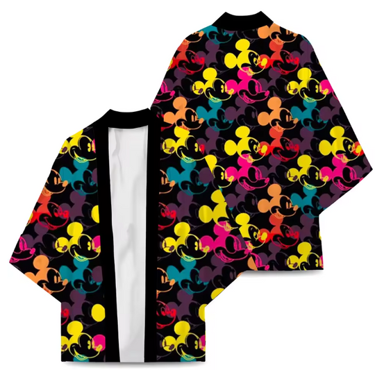 Mickey Chiffon Kimono | Disney Shirt | Cartoon Kimono