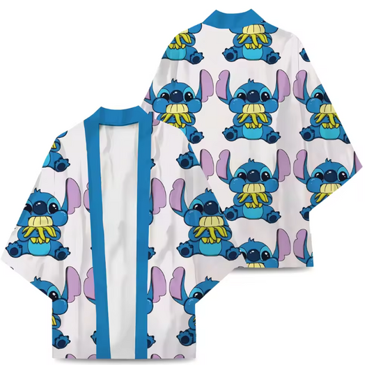 Stitch Chiffon Kimono | Disney Shirt | Cartoon Kimono