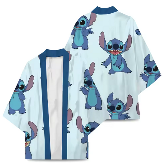 Stitch Chiffon Kimono | Disney Shirt | Cartoon Kimono