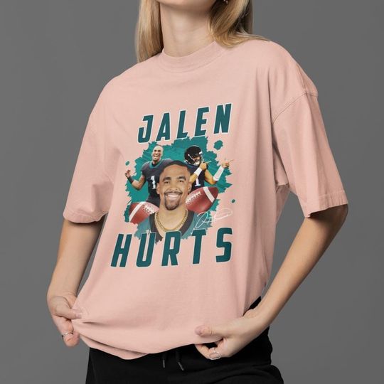 Jalen Hurts - Eagles Football Shirt, Distressed Bird Gang, Bird Gang, America Football, Football Crewneck Gift
