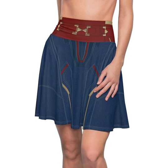 Captain Marvel Skirt, Captain Marvel Costume, Disney Skirt for Women, Disney Running Costume, Carol Danvers Costume, Marvel Comic Costume