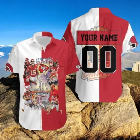 Kansas City Chiefs Hawaiian Shirt Super Bowl Liv Champion Hawaiian Print Shirts