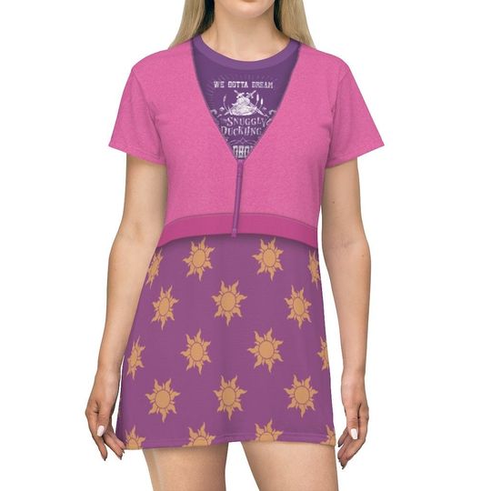 Rapunzel Comfy Short Sleeve Dress, Ralph Breaks the Internet Costume, Princess Rapunzel Cosplay, Wreck-it Ralph 2, Disneybound for Women