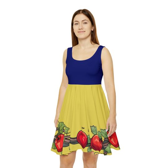 Snow White Inspired Disney Bounding Skater Dress - Whimsical Elegance for Every Occasion!