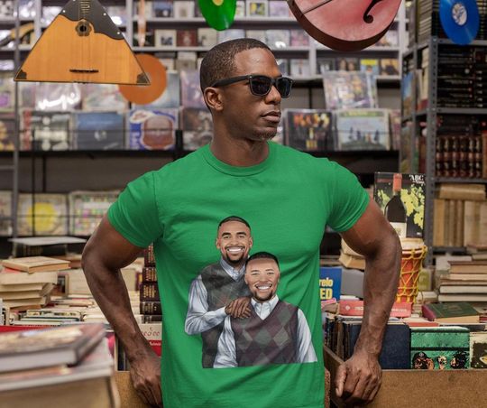 Saquon Barkley  x Jalen Hurts Step Brothers T Shirt Philadelphia Eagles Brotherly Love super bowl Football