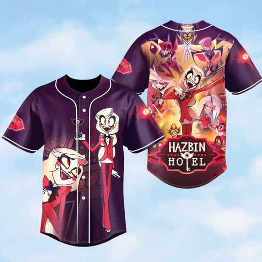 Charlie Hazbin Hotel Jersey Shirt, Charlie Morningstar Shirt, Hazbin Baseball Shirt, Cute Anime Tee, Gift For Her