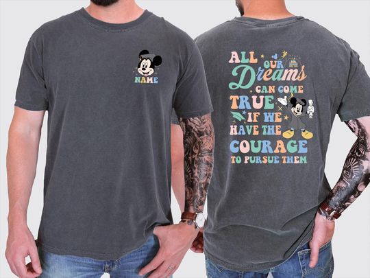 Comfort Colors Mickey Graduation Shirt, Graduation2024 Shirt, All Dreams Come True Tee, Class of T-Shirt, Disney Senior Gift