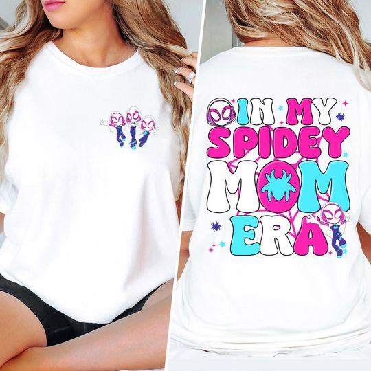 In my Spidey Mom Era Shirt, Spider Hero Mom Shirt, Funny Mother's Day Gift For Mom, Ghost Spider Women Shirt, Mom Birthday Gift
