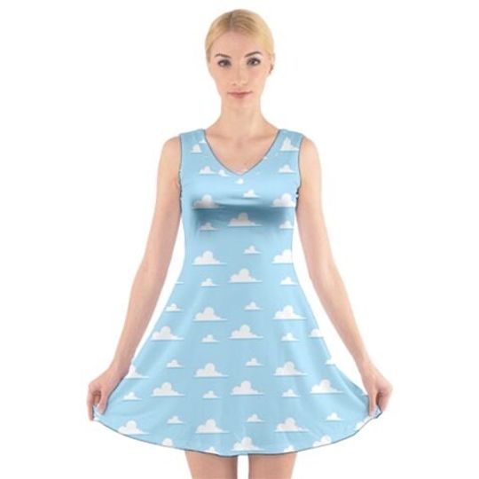 Beautiful  Disney Pixar parks Toy Story clouds dress. Magic parks dress